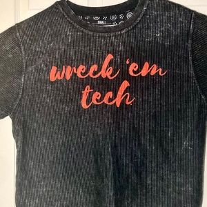 Texas tech Cotton Crew neck Vintage style